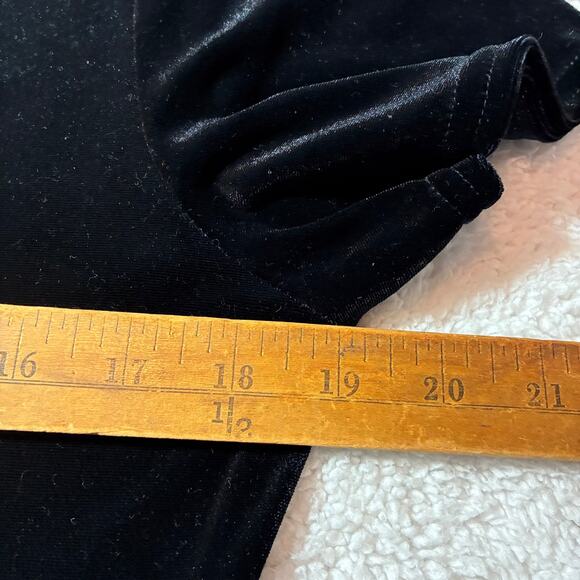 Rabbit Rabbit Rabbit Black Velvet Dress 12 Holiday Dark Academia Quiet Luxury - Picture 5 of 5